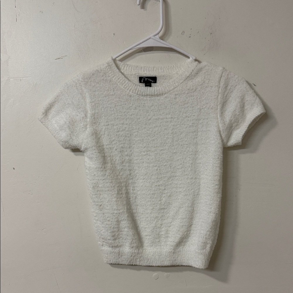Art Class Soft White Knit Top
